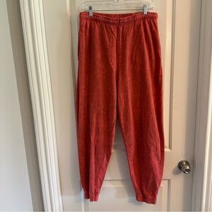 Collusion Red‎ Cotton Sweatpants